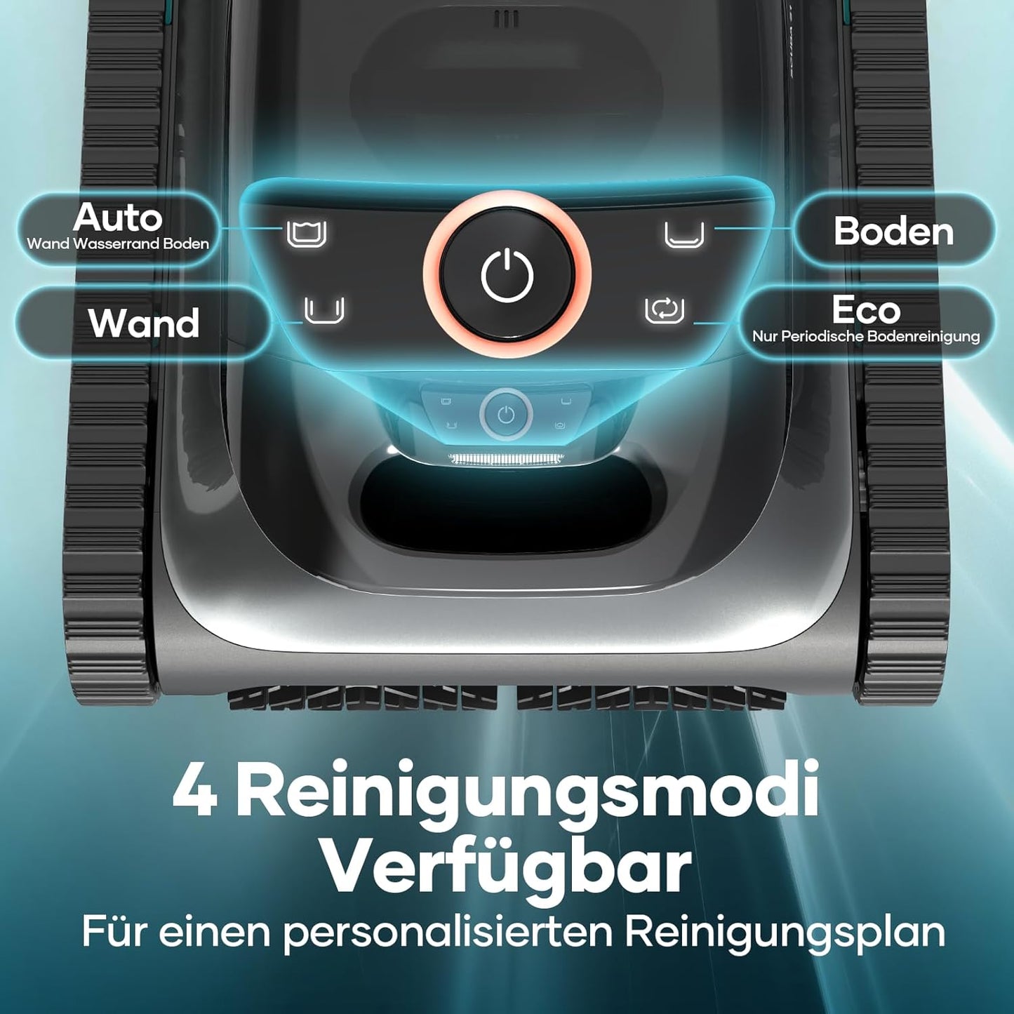 AIPER Scuba S1 Poolroboter Boden und Wand, Kabelloser Poolsauger mit Wandklettern, Intelligenten Navigation 2.0, 150 Minuten Batterielaufzeit, Poolreiniger für Eingelassene Pools bis zu 150㎡