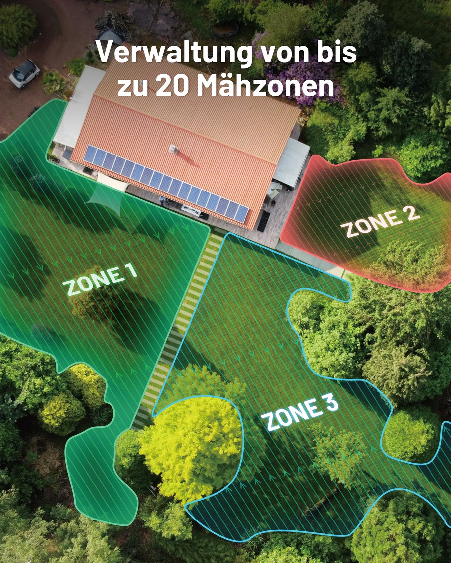 MAMMOTION LUBA mini AWD 1500 Mähroboter ohne Begrenzungskabel NetRTK+Vision Auto-Kartierung 1500m² max 1800m² mit 4G Modul für 80% Steigung