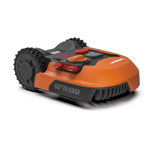 WORX WR155E Landroid L Mähroboter Akku selbstfahrend bis 2000m² Rasenroboter für große Gärten mit sauberem Rasenschnitt schnell und effizient Orange