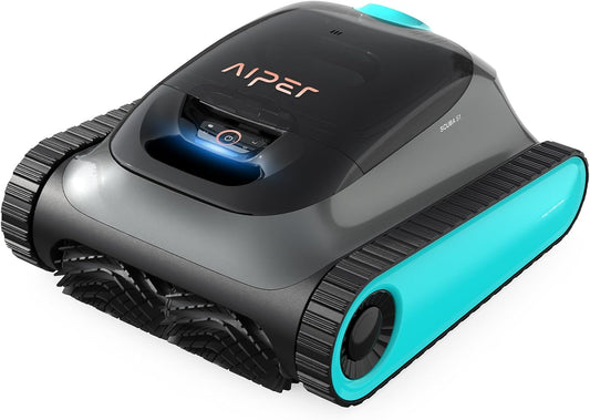 AIPER Scuba S1 Poolroboter Boden und Wand, Kabelloser Poolsauger mit Wandklettern, Intelligenten Navigation 2.0, 150 Minuten Batterielaufzeit, Poolreiniger für Eingelassene Pools bis zu 150㎡
