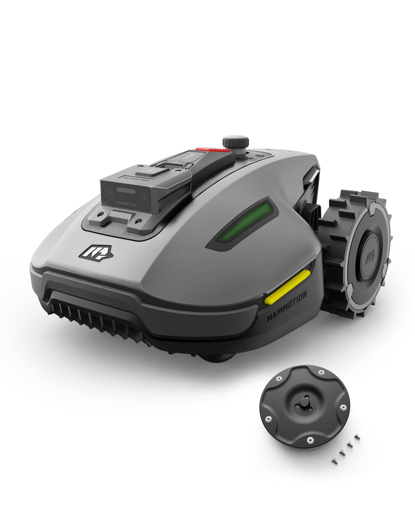 YUKA Mini 700 MAMMOTION Mähroboter ohne Begrenzungskabel NetRTK+Vision Auto-Kartierung empfohlen 700m² inkl Trennscheibe kabellos und effizient