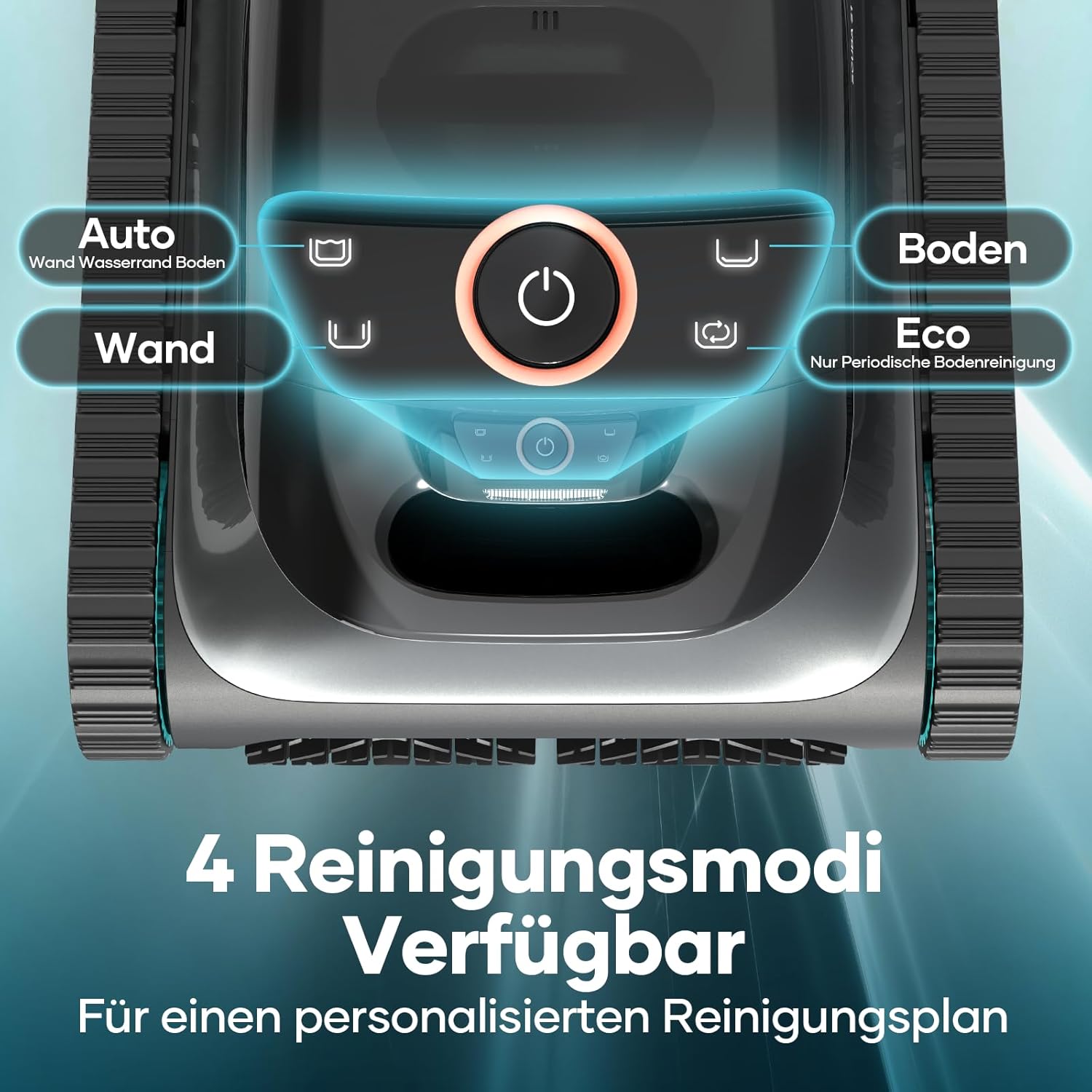 AIPER Scuba S1 Poolroboter Boden und Wand, Kabelloser Poolsauger mit Wandklettern, Intelligenten Navigation 2.0, 150 Minuten Batterielaufzeit, Poolreiniger für Eingelassene Pools bis zu 150㎡