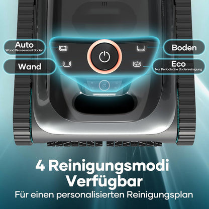 AIPER Scuba S1 Poolroboter Boden und Wand, Kabelloser Poolsauger mit Wandklettern, Intelligenten Navigation 2.0, 150 Minuten Batterielaufzeit, Poolreiniger für Eingelassene Pools bis zu 150㎡