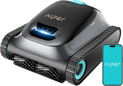 (2025 Upgrade) AIPER Scuba S1 Poolroboter Boden und Wand, Wasserlinienreinigung, 3μm Ultrafeiner Filter, 180 Min. Akkulaufzeit, 15900LPH Leistungsstarker Poolsauger mit APP, Für Eingelassene Pools