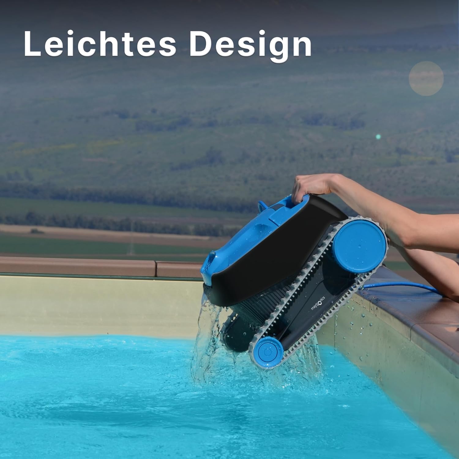 Dolphin Nautilus CC Automatischer Poolreiniger Poolroboter mit Kabel - Boden und Wandreinigung - Energieeinsparung, Eingelassene Pools bis zu 10 m, Wasserpflege