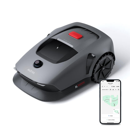 Mähroboter MOVA 600 Kit ohne Kabel 3D LiDAR präzise Kartierung bis 800m² inkl 81x Ersatzmesser Intelligente Hindernisvermeidung und App Steuerung