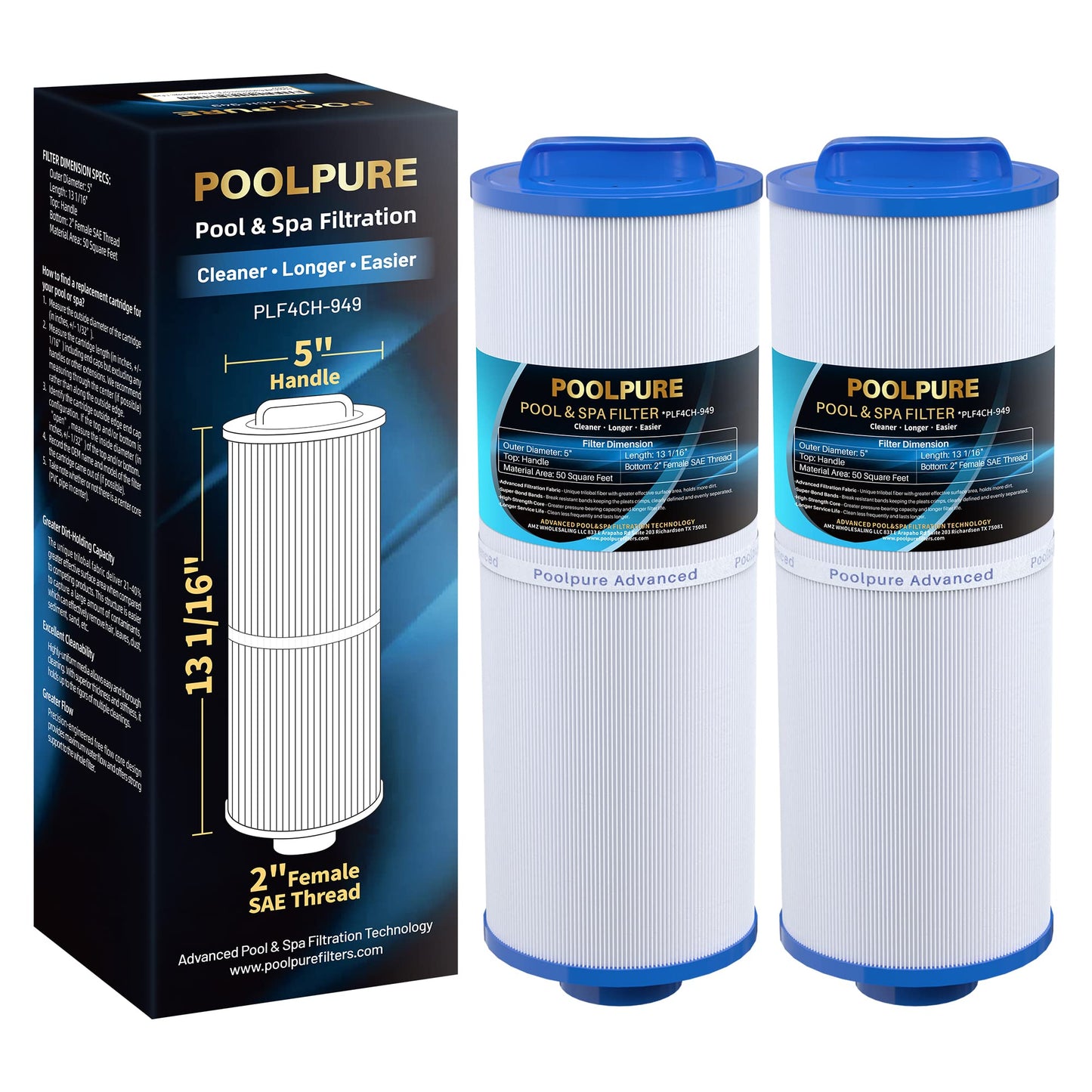 POOLPURE Poolsauger, 5000 mAh Akku, Double Motor, LED Indicators, self-Parking Function, IPX8 Waterproof, kabelloser Poolroboter für 90 m² versenkte Flache Pools