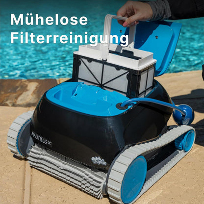Dolphin Nautilus CC Automatischer Poolreiniger Poolroboter mit Kabel - Boden und Wandreinigung - Energieeinsparung, Eingelassene Pools bis zu 10 m, Wasserpflege