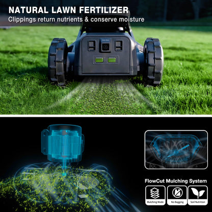 AIRSEEKERS Rasenmäher Roboter kabellos 2400m² GPS VIO 3D Vision RTK Auto-Kartierung mit Mulchfunktion IPX6 regensicher geeignet für steiles Gelände 65%