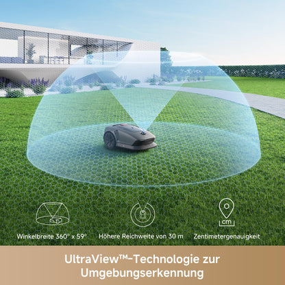 Mähroboter MOVA 600 Kit ohne Kabel 3D LiDAR präzise Kartierung bis 800m² inkl 81x Ersatzmesser Intelligente Hindernisvermeidung und App Steuerung