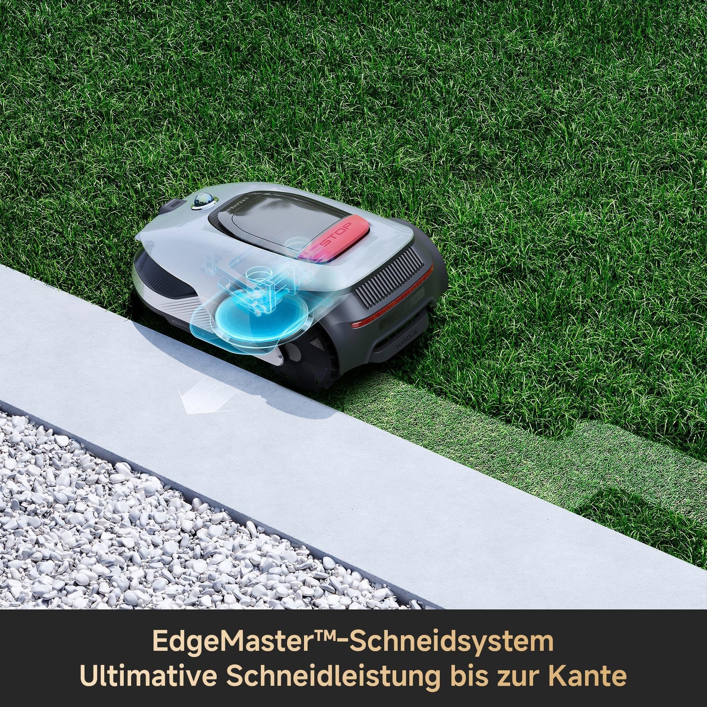 Kabelloser Mähroboter DREAME A2 mit 3D LiDAR KI Kamera Auto Kartierung für 3000m² Dual Fusion Mapping OmniSense 2.0 Hindernisvermeidung EdgeMaster